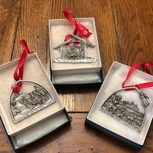 Pewter ornaments